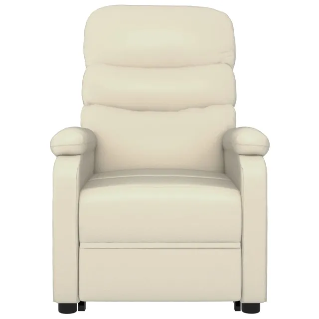 Fauteuil de massage Blanc crème Similicuir