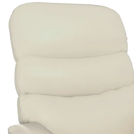 Fauteuil de massage Blanc crème Similicuir
