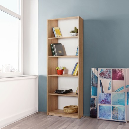 Librería Alexandra House Living Marrón Madera MDP 58 x 169 x 22 cm 5 2