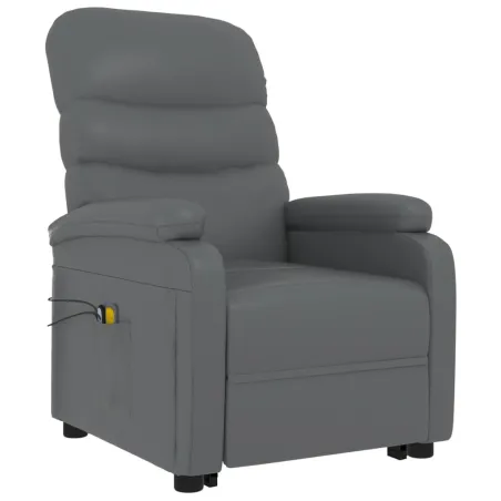 Fauteuil de massage Anthracite Similicuir