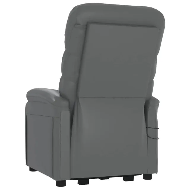 Fauteuil de massage Anthracite Similicuir