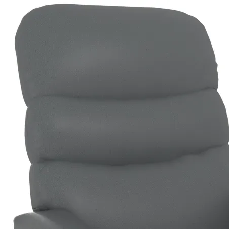 Fauteuil de massage Anthracite Similicuir