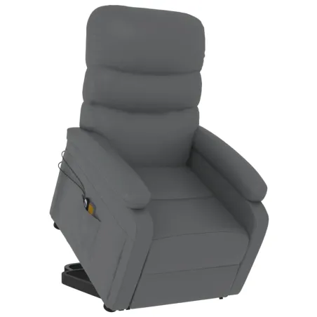 Fauteuil de massage Anthracite Similicuir