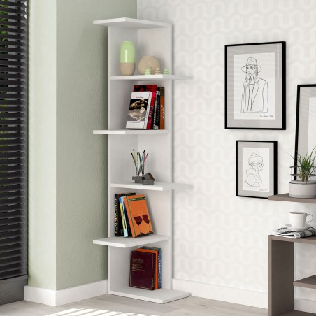 Corner Shelves Alexandra House Living White Wood MDP 37 x 141 x 24 cm