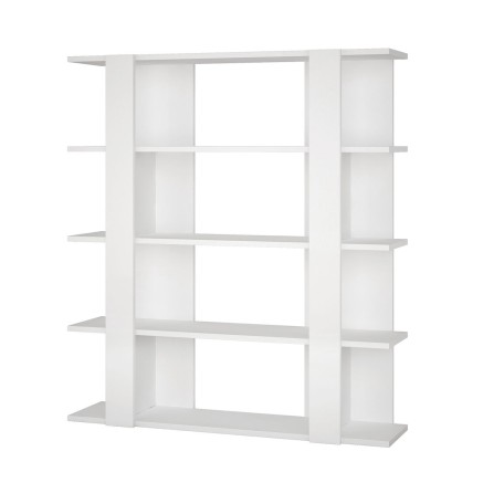 Libreria Alexandra House Living Bianco Legno MDP 110 x 122 x 29 cm 4 M
