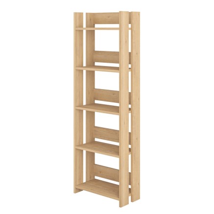 Boekenwinkel Alexandra House Living Ek Hout MDP 57 x 155 x 25 cm 5 Pla