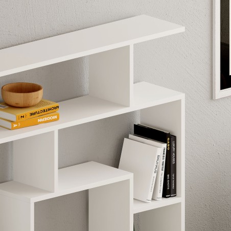Regal Alexandra House Living Weiß Holz MDP 125 x 129 x 22 cm Labyrint