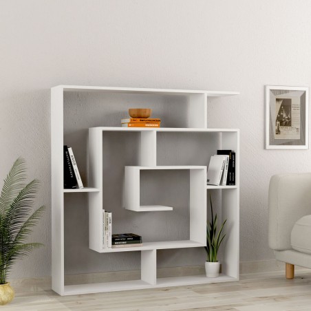 Estantería Alexandra House Living Blanco Madera MDP 125 x 129 x 22 cm