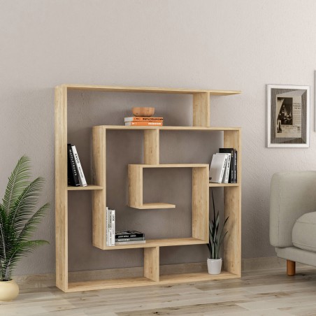 Regal Alexandra House Living Eg Holz MDP 125 x 129 x 22 cm Labyrinth