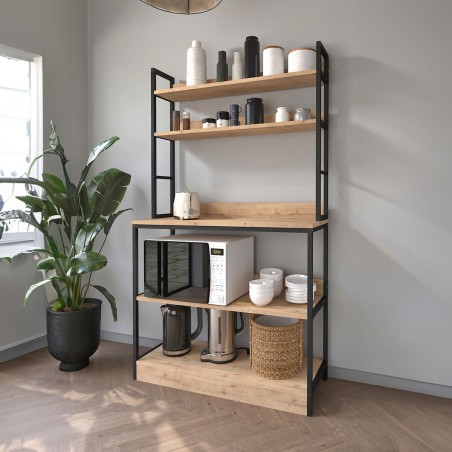 Credenza Alexandra House Living 101 x 160 x 36 cm 4 Mensole industrial