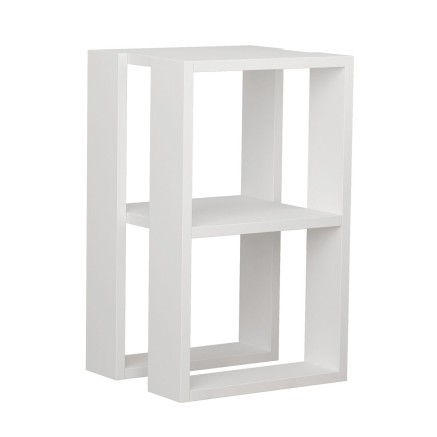 Table Basse Alexandra House Living Blanc Bois MDP 60 x 32 x 60 cm 1 Et