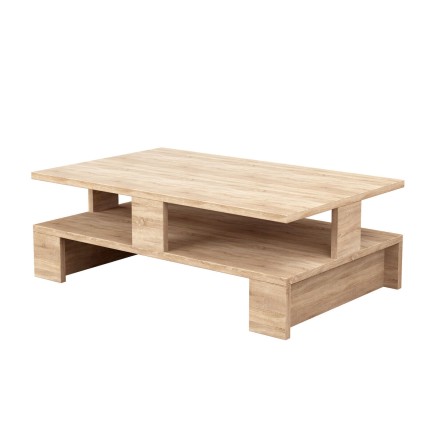 Hoofdtafel Alexandra House Living Ek Hout MDP 80 x 28 x 50 cm Dubbele