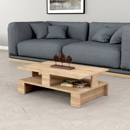 Mesa de Centro Alexandra House Living Roble Madera MDP 80 x 28 x 50 cm