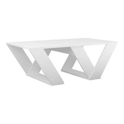 Table Basse Alexandra House Living Diagonal Blanc Bois MDP 110 x 40 x