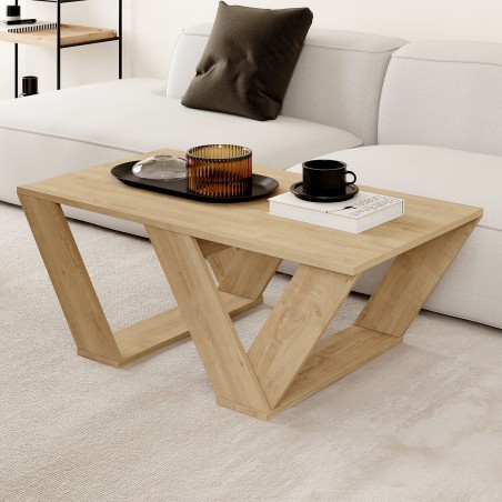 Tavolino da Caffè Alexandra House Living Diagonal Rovere Legno MDP 11