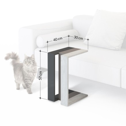 Table d'appoint Alexandra House Living Bois MDP 30 x 57 x 40 cm 2