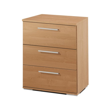 Mesita de Noche Alexandra House Living Cerezo Metal Madera MDP 41 x 62