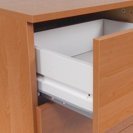 Nachtkastje Alexandra House Living Kersenboom Metaal Hout MDP 41 x 62