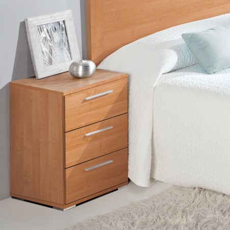 Nachttisch Alexandra House Living Kirschbaum Metall Holz MDP 41 x 62 x