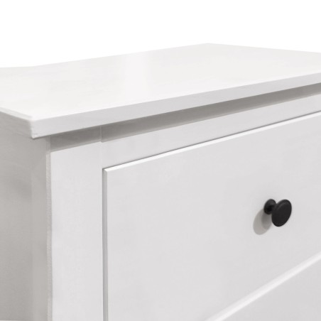 Comodino Alexandra House Living Bianco Metallo Legno di pino 47 x 60 x