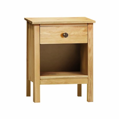 Nachttisch Alexandra House Living Honig Eg Metall Kiefernholz 47 x 60