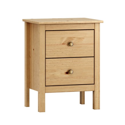 Comodino Alexandra House Living Mele Rovere Metallo Legno di pino 48 x