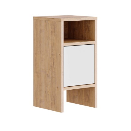Nachttisch Alexandra House Living Weiß Braun Holz MDP 29 x 59 x 29 cm