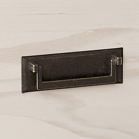 Nachttisch Alexandra House Living Weiß Metall Kiefernholz 43 x 50 x 3