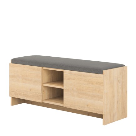 Panca portascarpe Alexandra House Living Marrone Grigio 110 x 43 x 37