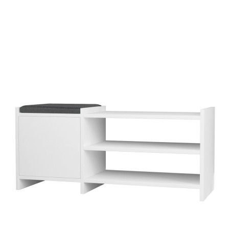 Panca portascarpe Alexandra House Living Bianco Grigio 100 x 44 x 35 c