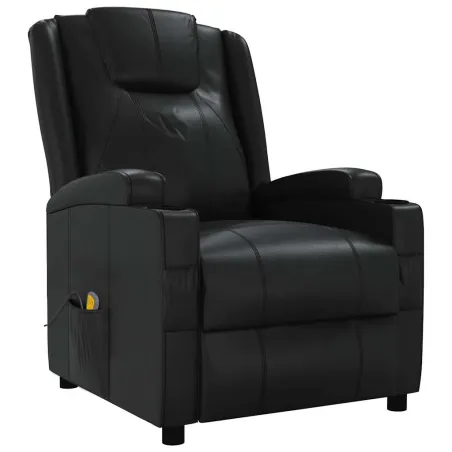 Fauteuil de massage Noir Similicuir