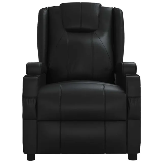 Fauteuil de massage Noir Similicuir