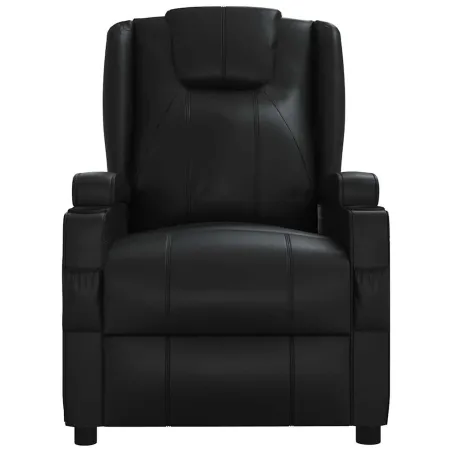 Fauteuil de massage Noir Similicuir