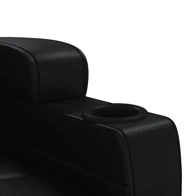 Fauteuil de massage Noir Similicuir