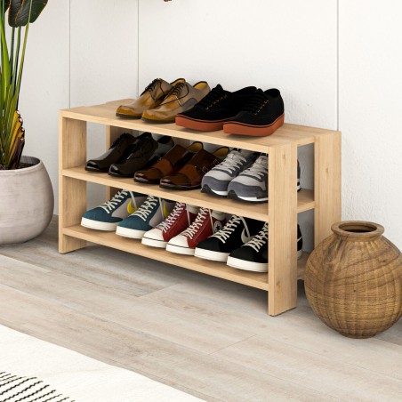 Panca portascarpe Alexandra House Living Marrone 84 x 44 x 29 cm 2 Men