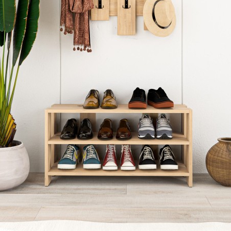 Banc à chaussures Alexandra House Living Marron 84 x 44 x 29 cm 2 Eta