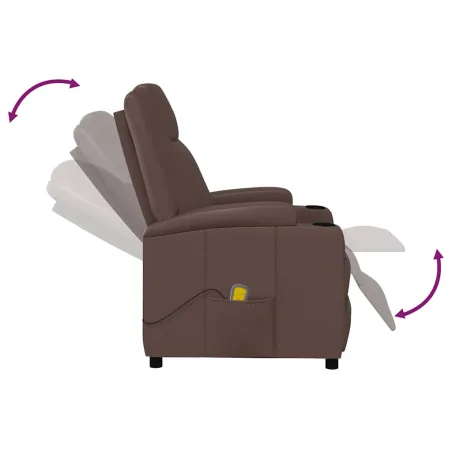 Fauteuil de massage Marron Similicuir
