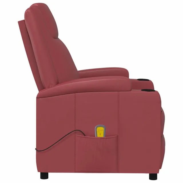 Fauteuil de massage Rouge bordeaux Similicuir
