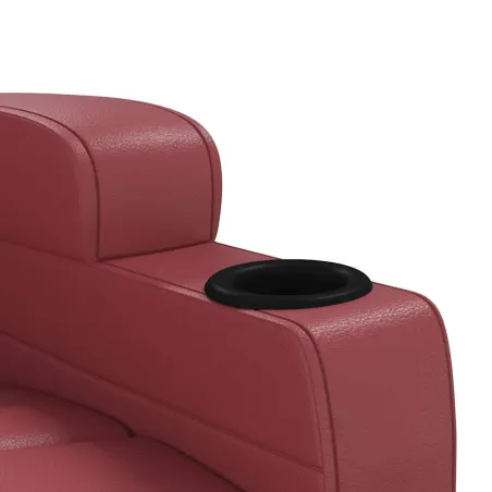 Fauteuil de massage Rouge bordeaux Similicuir