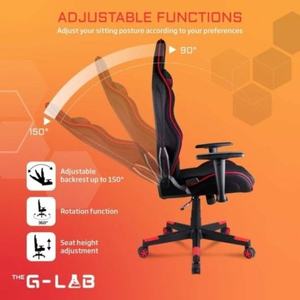 Sedia Gaming The G-Lab Oxygen Rosso 2