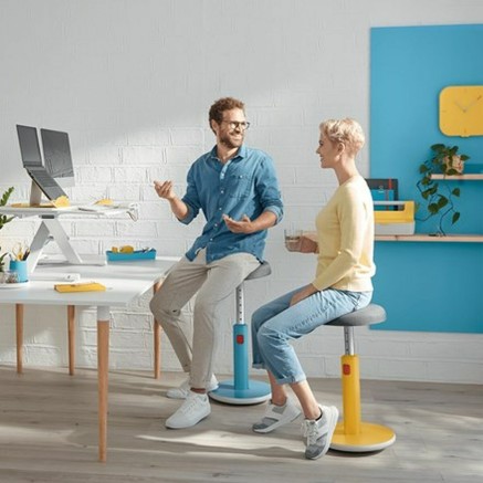 Sgabello Ergonomico Leitz Ergo Cosy Active Giallo Plastica 2