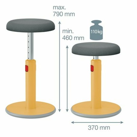 Sgabello Ergonomico Leitz Ergo Cosy Active Giallo Plastica