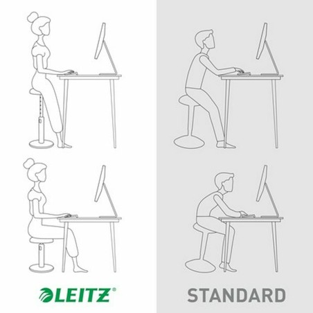 Sgabello Ergonomico Leitz Ergo Cosy Active Giallo Plastica