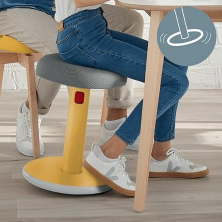 Sgabello Ergonomico Leitz Ergo Cosy Active Giallo Plastica
