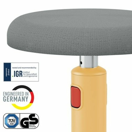 Sgabello Ergonomico Leitz Ergo Cosy Active Giallo Plastica
