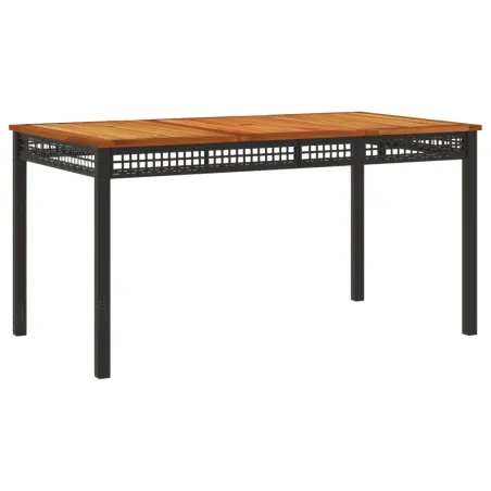 Ensemble à manger de jardin avec coussins 3 pcs Noir