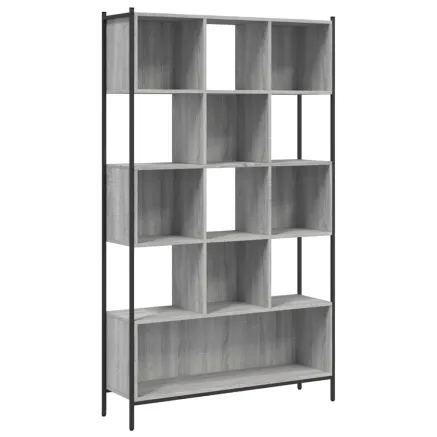 Bibliothèque sonoma gris 102x28x172 cm bois d'ingénierie 2