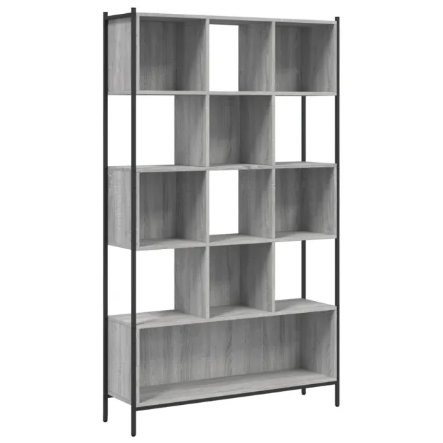 Bibliothèque sonoma gris 102x28x172 cm bois d'ingénierie