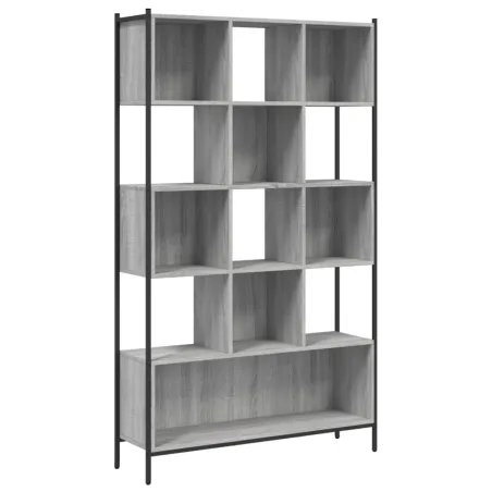Bibliothèque sonoma gris 102x28x172 cm bois d'ingénierie