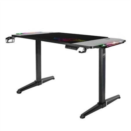 Schreibtisch Spirit of Gamer Headquarter 800 Schwarz Holz MDF 140 x 60